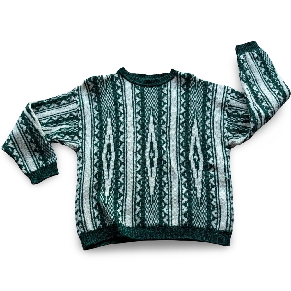 VINTAGE‎ Benetton Shetland Wool Sweater Italy Size M